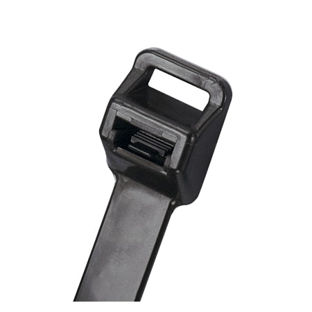Panduit Cable Tie, 34-1/2 in L, 10 in Max Bundle Dia., Black, Nylon 6/6, 250 lb Strength, 25 PK PRT10EH-Q0